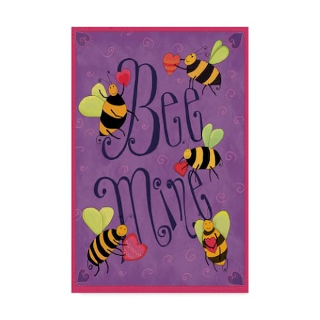 Ali Lynne 'Bee Mine Buzz ' Canvas Art,16x24
